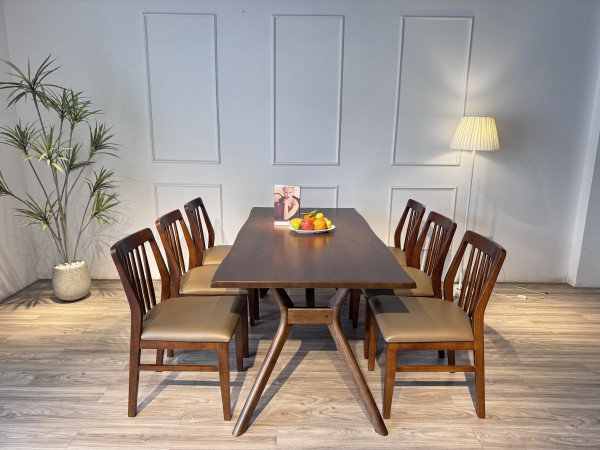 Bàn ăn Mùa thu 6 ghế A6L18W