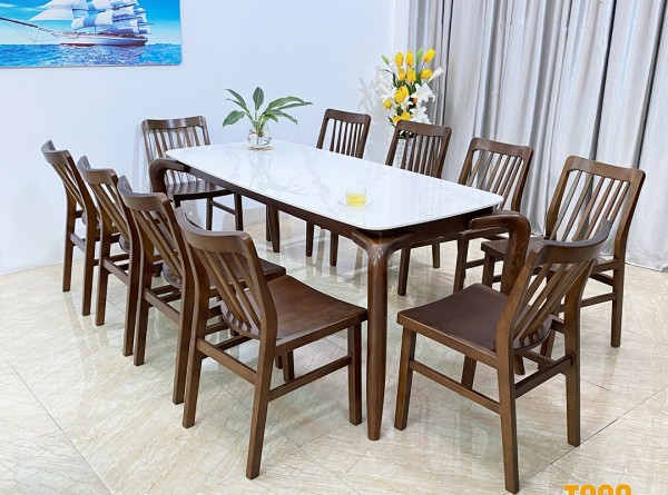 BỘ BÀN ĐÁ XUÂN HÈ 10 ghế - XH10G18W