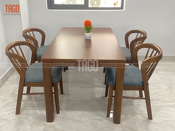 Bộ bàn ăn Candy - 1M35 Walnut