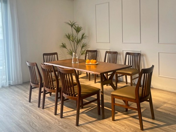 Bàn ăn Mùa thu 8 ghế AL818W