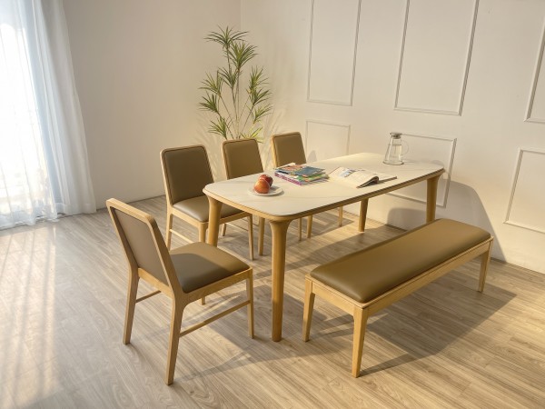 Bộ bàn ăn đá Ceramic Kanta - KA4GB18T