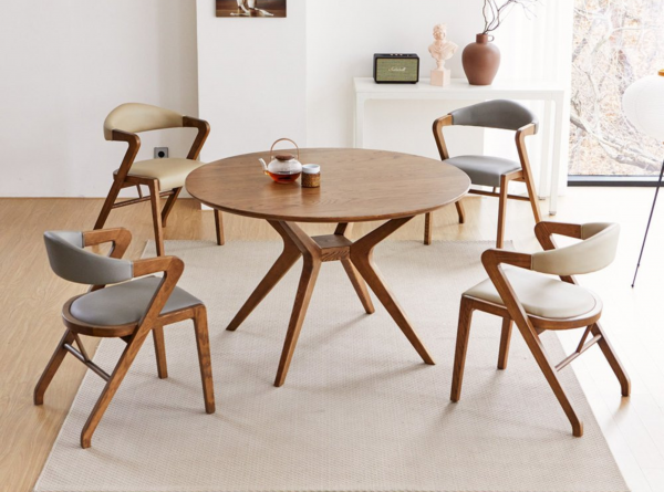 Bộ bàn tròn Otis 1000 - Gỗ sồi 1B4G