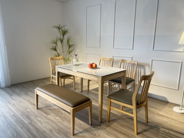 Bộ bàn ăn đá Ceramic Mùa Thu - MT4GB14T