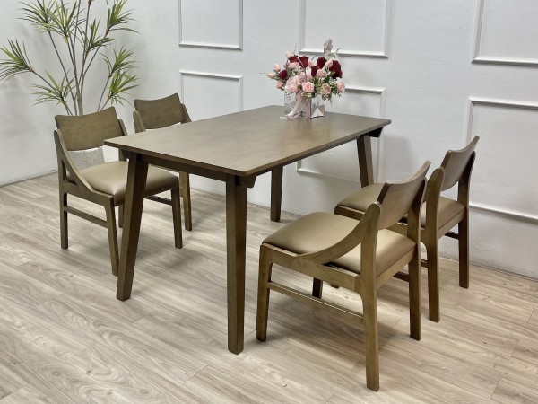 Bộ bàn ăn Mùa Xuân - 4GB1m3 Antic