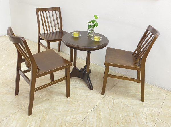 Bộ bàn trà tròn Clock Xuân Hè 3G