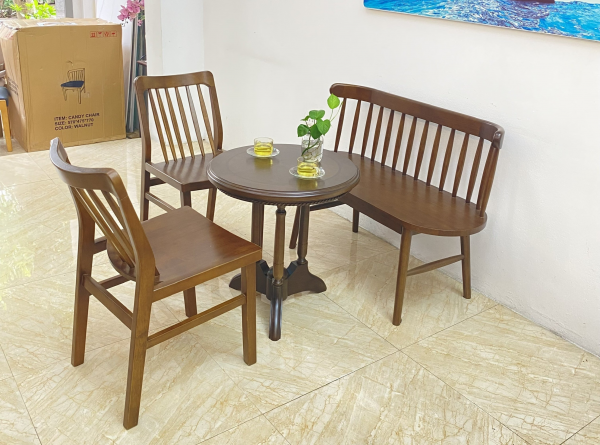 Bộ bàn trà tròn Clock Xuân hè 2G1B