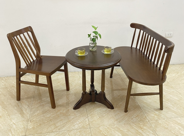 Bộ bàn trà tròn Clock Xuân hè 1G1B