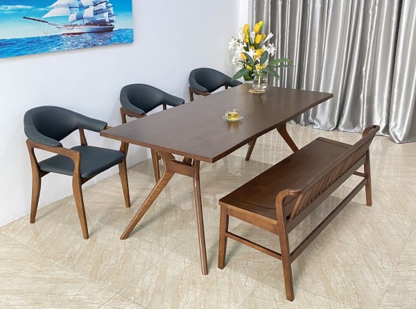 Bàn ăn Rudy 3 ghế RL3B18WN