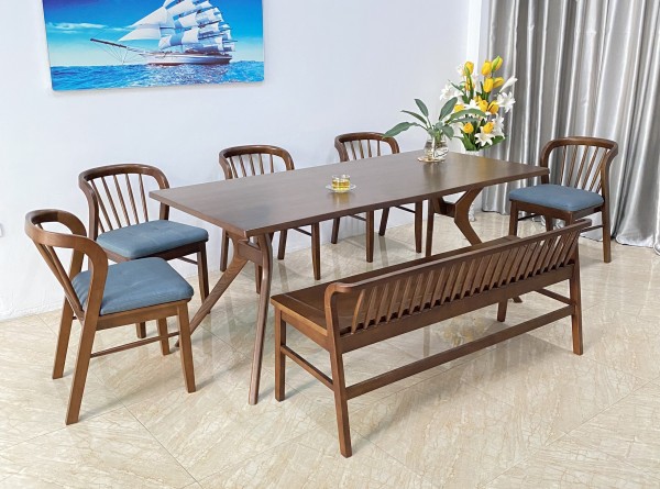 Bàn ăn Candy 5 ghế CL5B18W