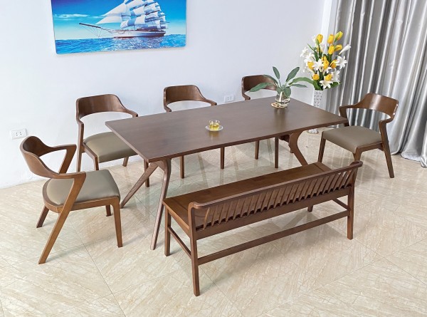 Bàn ăn Saint 5 ghế S5BL18W