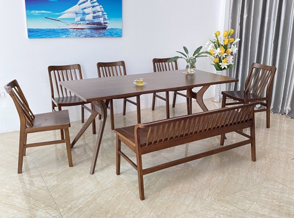 Bàn ăn Xuân- Hè 5 ghế XH5BL18W