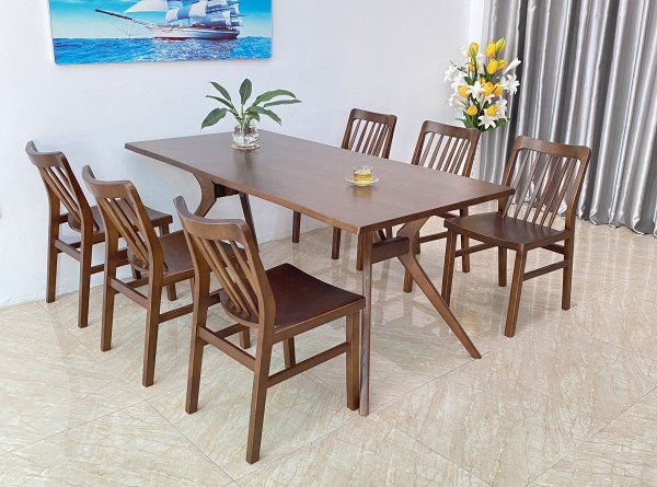 Bàn ăn Xuân- Hè 6 ghế XH6L18W