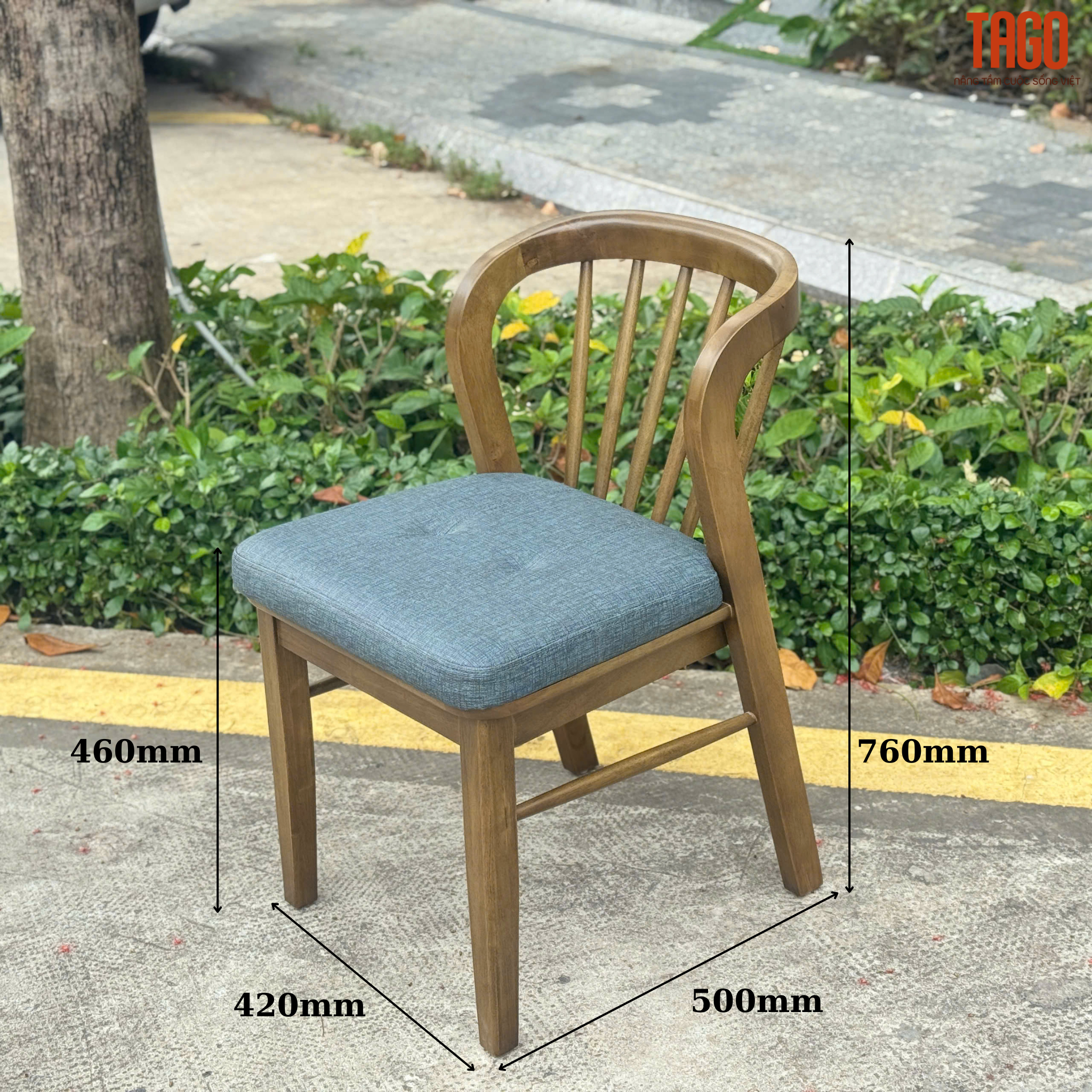 Ghế ăn Candy Walnut - Hình ảnh 2